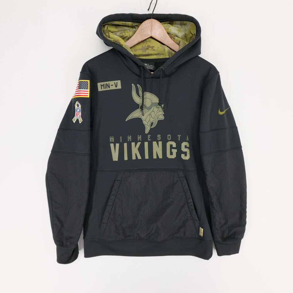 Minnesota Vikings Nike Hoodie Men S Black Salute To Service Dri Fit Pullover NFL